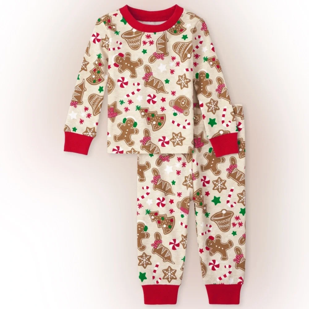 The Children’s Place Gingerbread Cookie Snug Fit Cotton Pajamas Size 5T